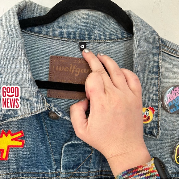 American Vintage Blue Denim Jacket with Pink Floyd Graphic - Picture 4 of 5